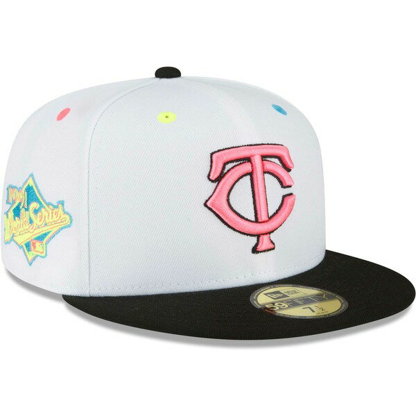 ˥塼  ˹ ꡼ Minnesota Twins New Era Neon Eye 59FIFTY Fitted Hat White