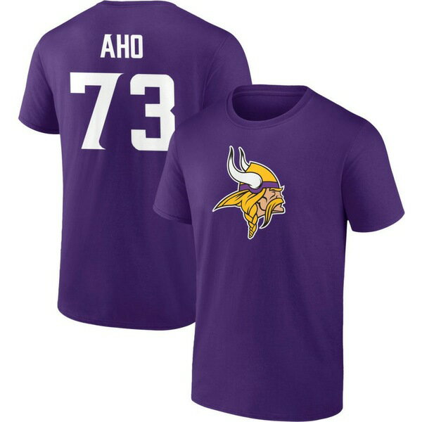 եʥƥ  T ȥåץ Minnesota Vikings Fanatics Branded Team Authentic Personalized Name &Number TShirt Purple
