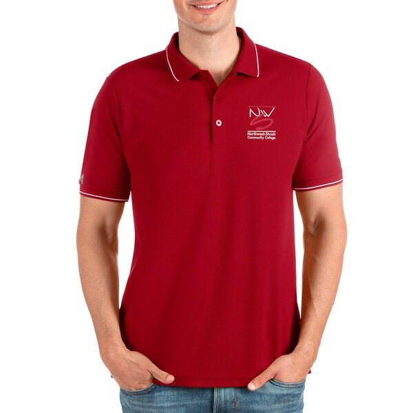 AeBOA Y |Vc gbvX NorthwestShoals Community College Antigua Affluent Polo Red