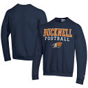 チャンピオン メンズ パーカー・スウェットシャツ アウター Bucknell Bison Champion Football Powerblend Pullover Sweatshirt Navy