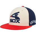 ~b`F&lX Y Xq ANZT[ Chicago White Sox Mitchell & Ness Homefield Fitted Hat Cream/Red