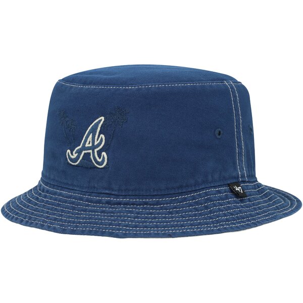 tH[eB[Zu Y Xq ANZT[ Atlanta Braves '47 Trailhead Bucket Hat Navy