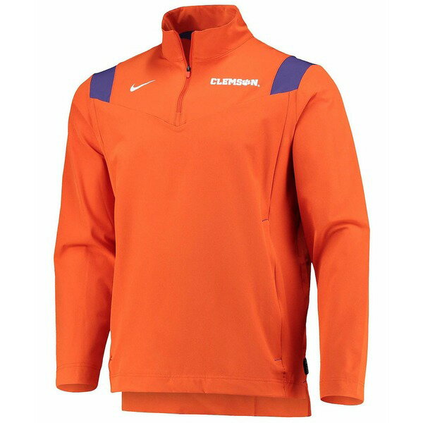 コーチ ナイキ レディース ジャケット＆ブルゾン アウター Men's Orange Clemson Tigers Coach Half-Zip Jacket Orange