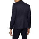 ヒューゴ・ボス コート メンズ ヒューゴボス メンズ ジャケット＆ブルゾン アウター BOSS Men's Single-Breasted Jacket Dark Blue