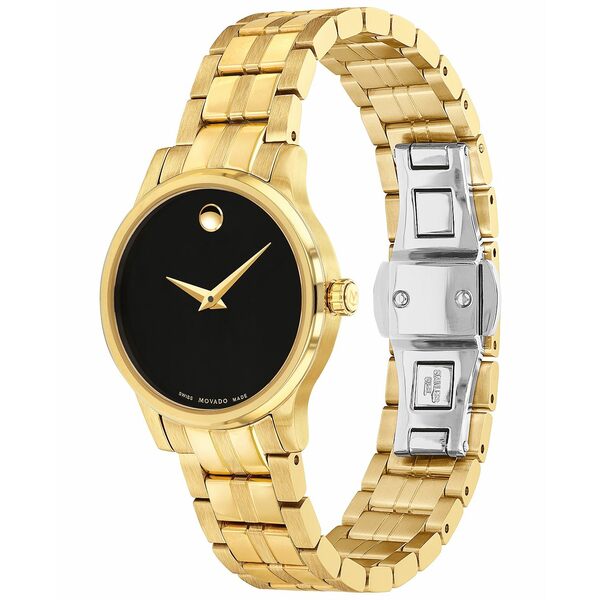 モバド モバド レディース 腕時計 アクセサリー Women's Swiss Gold PVD Stainless Steel Bracelet Watch 28mm Gold