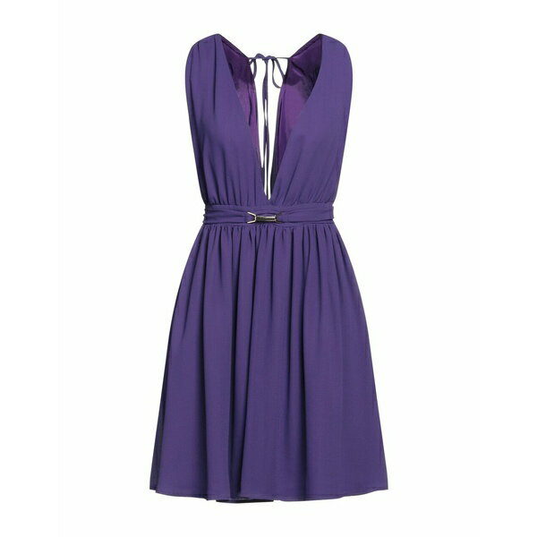 【送料無料】 ヴィコロ レディース ワンピース トップス Mini dresses Purple