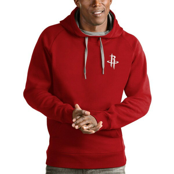 アンティグア メンズ パーカー・スウェットシャツ アウター Houston Rockets Antigua Victory Pullover Hoodie Red