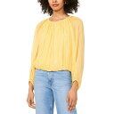 パーカー レディース カットソー トップス Women's Mylah Shirred Long-Sleeve Crewneck Top Dandelion