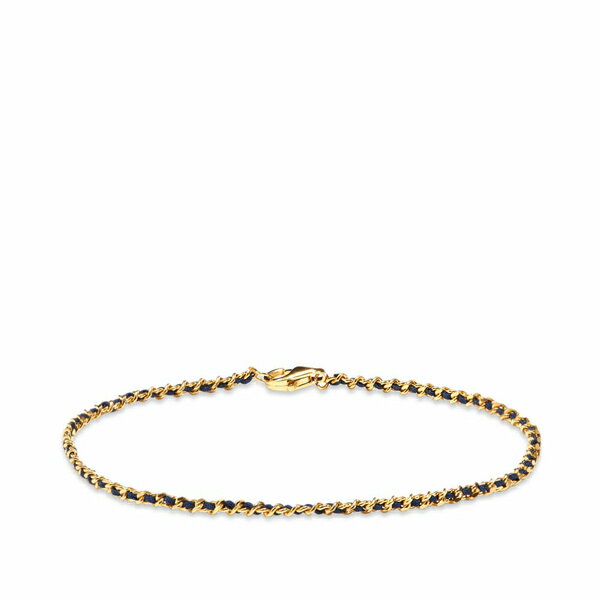 ミアンサイ メンズ ブレスレット・バングル・アンクレット アクセサリー Miansai 2mm Woven Chain Bracelet Gold