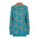 【送料無料】 カオスジーンズ レディース ニット&セーター アウター Turtlenecks Turquoise