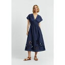 チンティアンドパーカー レディース ワンピース トップス Women's Broderie Dress Navy