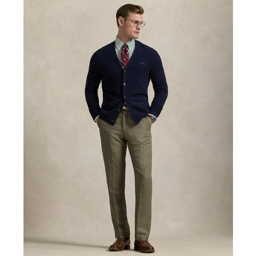 ラルフローレン メンズ カジュアルパンツ ボトムス Men's Straight-Fit Houndstooth Twill Pants Madison Tan Mini Houndstooth