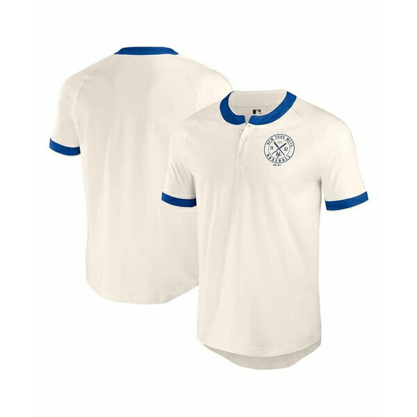 ファナティクス メンズ シャツ トップス Darius Rucker Collection by Fanatics Men's White San Diego Padres Henley Raglan T-Shirt White, Royal