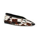 スティーブ マデン レディース サンダル シューズ Women's Leni Snip-Toe Flats Cow Print Calf Hair(4)