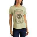 ラッキーブランド レディース カットソー トップス Women's Follow Your Heart Classic Crewneck T-Shirt Laurel Green(4)