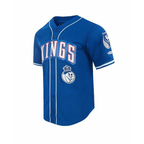 プロスタンダード メンズ シャツ トップス Men's Blue Sacramento Kings 2024/25 City Edition Mesh Baseball Jersey Blue
