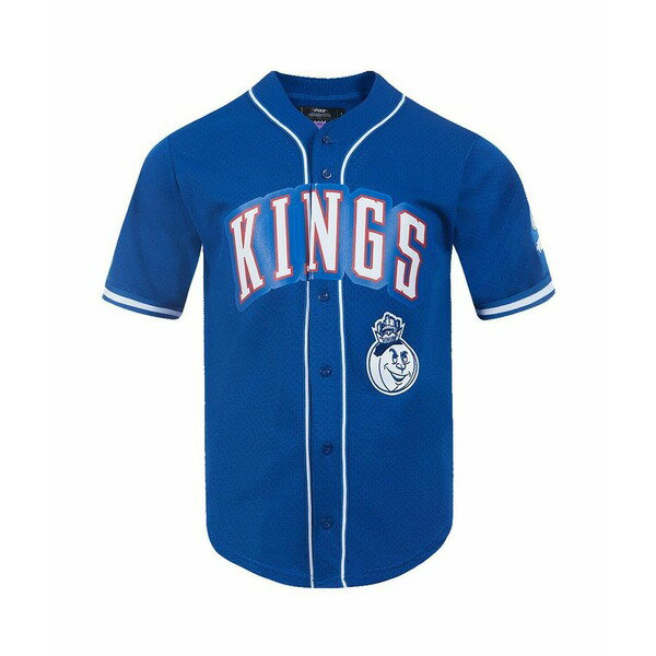 プロスタンダード メンズ シャツ トップス Men's Blue Sacramento Kings 2024/25 City Edition Mesh Baseball Jersey Blue