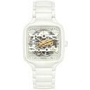 ラド メンズ ブレスレット・バングル・アンクレット アクセサリー Unisex Swiss Automatic True Square Skeleton Whi...
