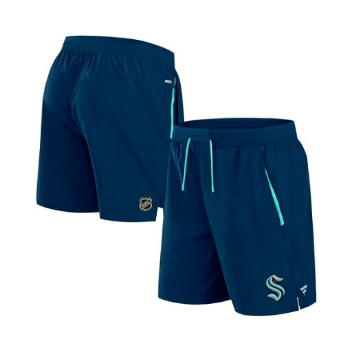 ファナティクス メンズ カジュアルパンツ ボトムス Men's Deep Sea Blue Seattle Kraken Authentic Pro Rink Performance Shorts Navy ファナティクス メンズ カジュアルパンツ ボトムス Men's Deep Sea Blue Seattle Kraken Authentic Pro Rink Performance Shorts Navy