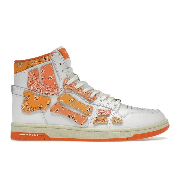 AMIRI アミリ メンズ スニーカー 【AMIRI Skel Top Hi】 サイズ EU_41(26.0cm) Bandana White Orange