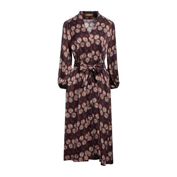 【送料無料】 シユ レディース ワンピース トップス Midi dresses Brown