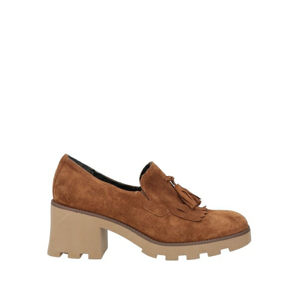 【送料無料】 チンツィア ソフト レディース スリッポン・ローファー シューズ Loafers Brown