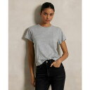 ラルフローレン レディース カットソー トップス Women's Classic Shrunken-Fit Jersey Tee Cobblestone Hea...