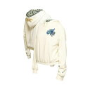 ニューエラ レディース カットソー トップス Women's Cream Detroit Red Wings Glam Game Quarter-Zip Cro...