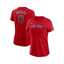 ナイキ レディース カットソー トップス Women's Walker Buehler Red Boston Red Sox Fuse Name Number ...