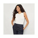 エムエメウラフール レディース カットソー トップス Women's Paige Tank - Organic Ribbed Pima Cotton Ivory