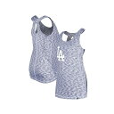 ニューエラ レディース カットソー トップス Women's Royal Los Angeles Dodgers Space Dye Keyhole Back ...