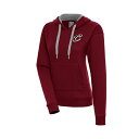 アンティグア レディース カットソー トップス Women's Wine Cleveland Cavaliers Brushed Metallic Victor...