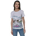 カールラガーフェルド レディース カットソー トップス Women's Sailing Choupette Graphic T-Shirt White