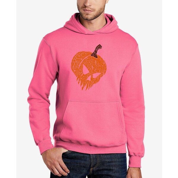 エルエーポップアート メンズ パーカー・スウェットシャツ アウター Men's Evil Pumpkin Word Art Hood..