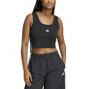 アディダス レディース カットソー トップス Women's Essentials Small Logo Cotton Tank Top Black/white