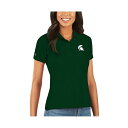 アンティグア レディース カットソー トップス Women's Green Michigan State Spartans Legacy Pique Polo ...