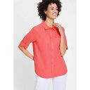 オルセン レディース カットソー トップス Women's Shirt with Rolled Sleeve Tab Detail Misty rose