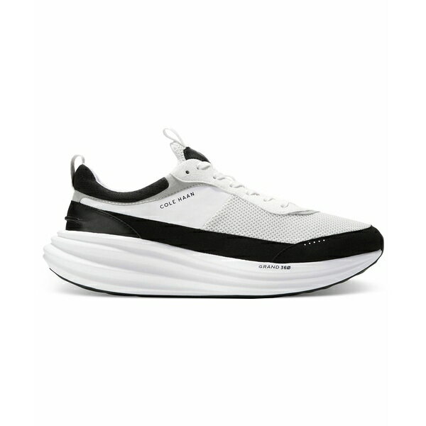 コールハーン メンズ スニーカー シューズ Men's riginalGrand Quadstreak Running Sneakers Optic White-Black