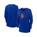 ナイキ レディース カットソー トップス Women's Royal Denver Broncos Rewind Playback Icon Performance Pullover Sweatshirt Royal(4)