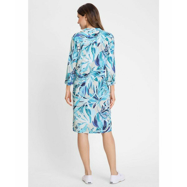 オルセン レディース ワンピース トップス Women's Printed Tunic Dress Aruba blue