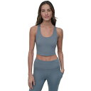 ダナ キャラン ニューヨーク レディース カットソー トップス Women's Balance Compression Cropped Tank Top Blu...