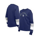 ニューエラ レディース カットソー トップス Women's Blue Los Angeles Dodgers Game Day Color Pullover ...