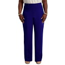 カスパー レディース カジュアルパンツ ボトムス High-Rise Pull-On Rivet Pants, Regular & Plus Royal(4)