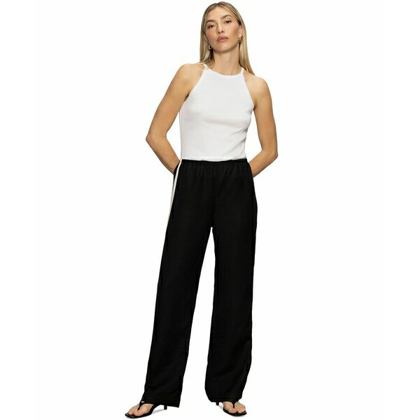 󥯥奢꡼ ǥ 奢ѥ ܥȥॹ Women's Side-Striped Casual Track Pants B...