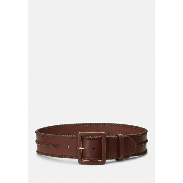 ラルフローレン ラルフローレン レディース ベルト アクセサリー WIDE BELT - Belt - dark maple