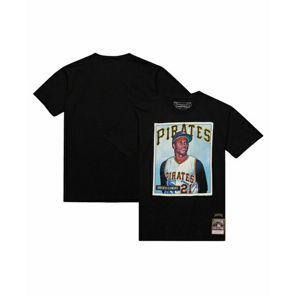 ߥå&ͥ   ȥåץ Men's Roberto Clemente Black Pittsburgh Pirates ...