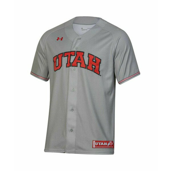 アンダーアーマー メンズ シャツ トップス Men's Utah Utes Replica Baseball Jersey Gray