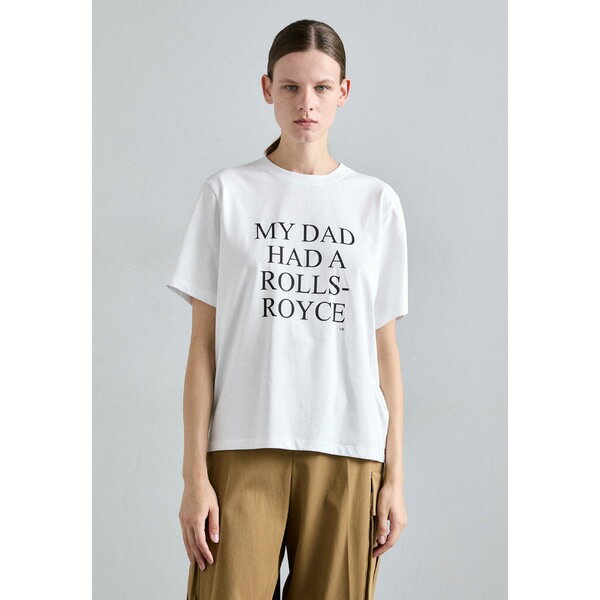 ヴィクトリア ベッカム レディース Tシャツ トップス SLOGAN TEE MY DAD HAD A ROLLS ROYCE - Print T-shirt - whiteのサムネイル