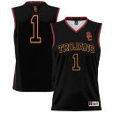 ゲームデイグレーツ メンズ ユニフォーム トップス #1 USC Trojans GameDay Greats Unisex Lightweight Basketball Jersey Black