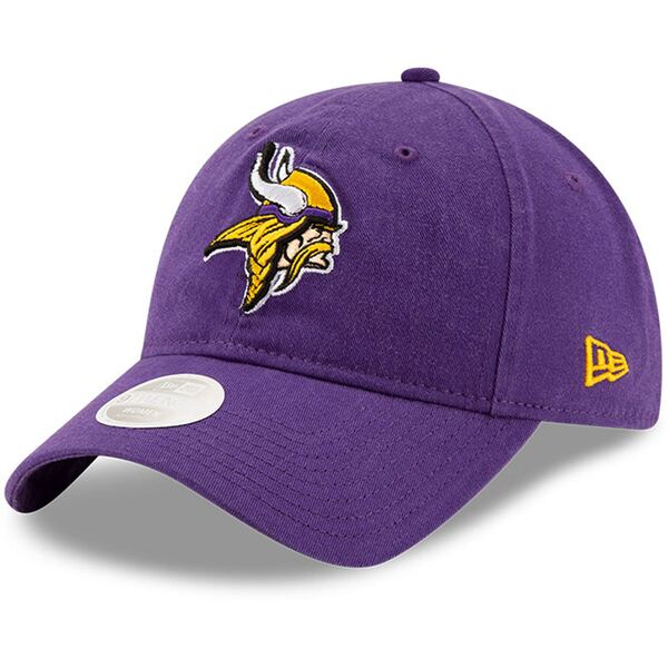 ニューエラ レディース 帽子 アクセサリー Minnesota Vikings New Era Women's Core Classic Primary 9TWENTY Adjustable Hat Purple